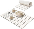 Large Stone Dish Drying Mat for Kitchen Counter, Collapsible Quick Drying Mat by Sangukiro