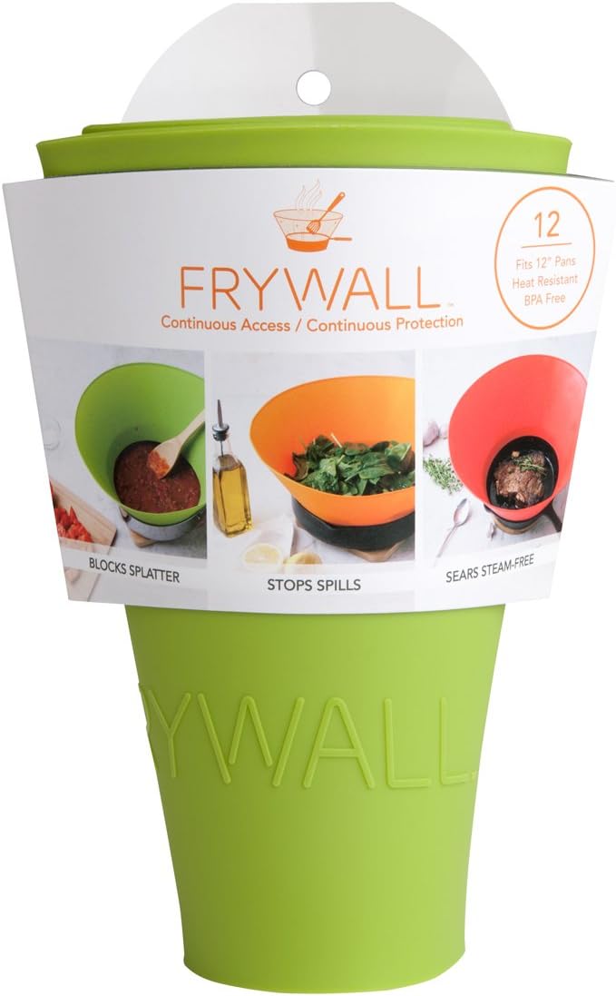 Frywall 12 - Green - Splatter Guard, as Seen on Shark Tank - Image 2