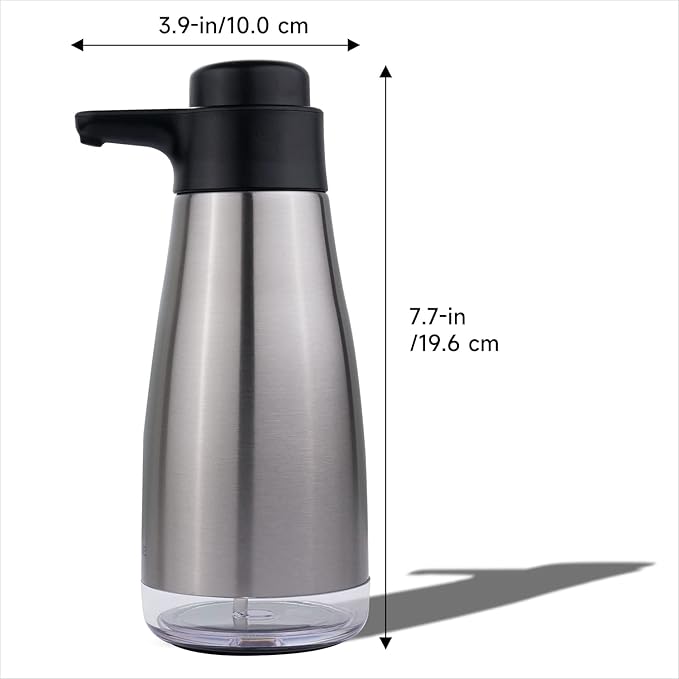 AIKE 15fl.oz Stainless Steel Liquid Soap Dispenser - Image 6