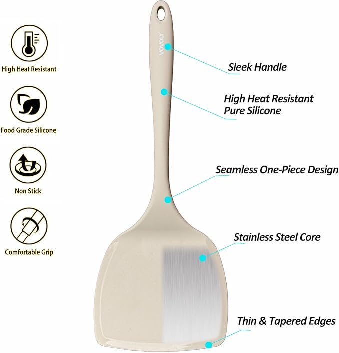 Silicone Pancake Spatula Turner - Image 3