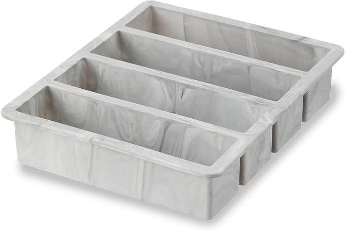 Host Ice Cube Tray, Makes Four 5-Inch Long Cubes, Durable Silicone Trays - Image 5