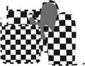 Black White Check Plaid Oven Mitts and Pot Holders Sets Silicone Black and by MIFSOIAVV