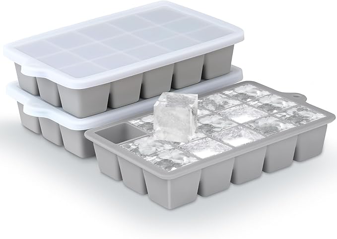 Silicone Ice Cube Trays 3Packs, Easy Release Ice Cube Molds by Unknown