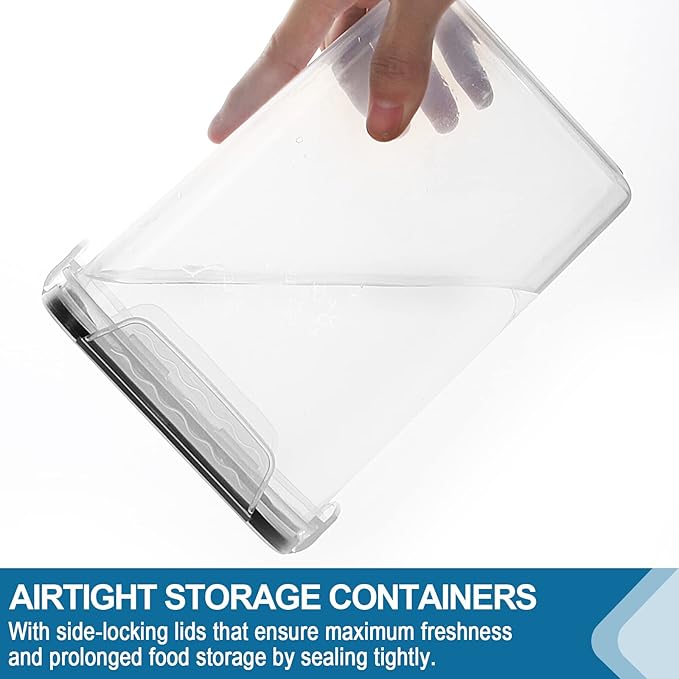 VERONES Large Tall Airtight Food Storage Containers, 10 PACK Plastic Airtight - Image 4