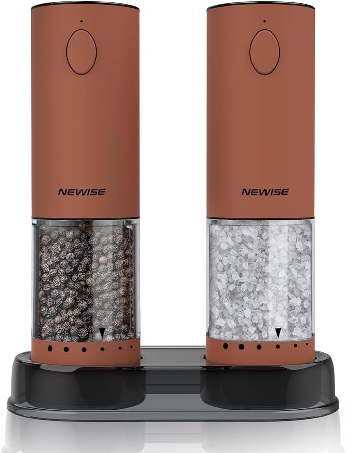 Newise Electric Salt and Pepper Grinder Set Rechargeable by Unknown