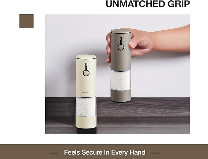 Stainless Steel Rechargeable Electric Salt and Pepper Grinder Set – USB Charging - Image 5