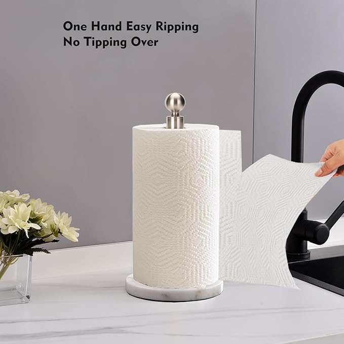 Paper Towel Holder Countertop, Standing Paper Towel Roll Holder - Image 2