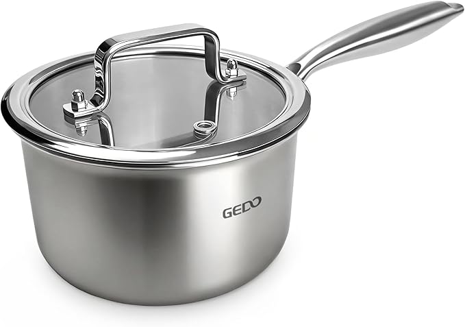 GEDO 3-Ply 304 Stainless Steel Saucepan by GEDOGuardianofFamilyHealth