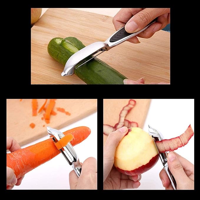 FUHUY Vegetable, Apple Peelers for kitchen, Potatoes Peeler, Y-Shaped and - Image 4