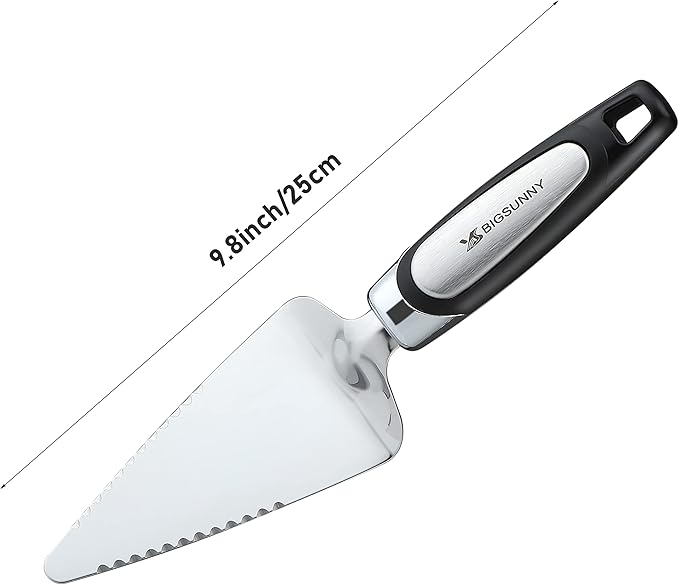 MSY BIGSUNNY Pie Server Cake Server Stainless Steel Pizza Server - Image 4