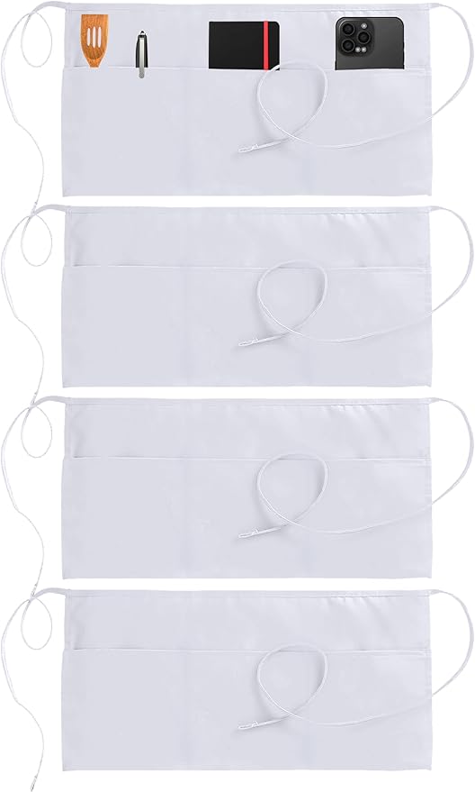 Utopia Wear 4 Pack Server Aprons by UTOPIAWEAR