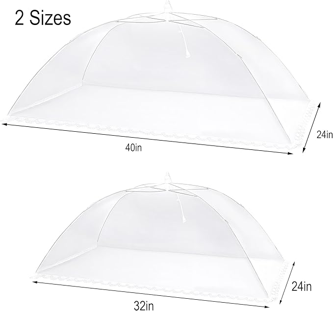 Extra Large Mesh Food Covers for Outside Collapsible and Reusable Food Tents - Image 2