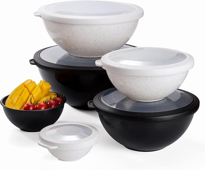 COOK WITH COLOR Mixing Bowls with TPR Lids - Image 8