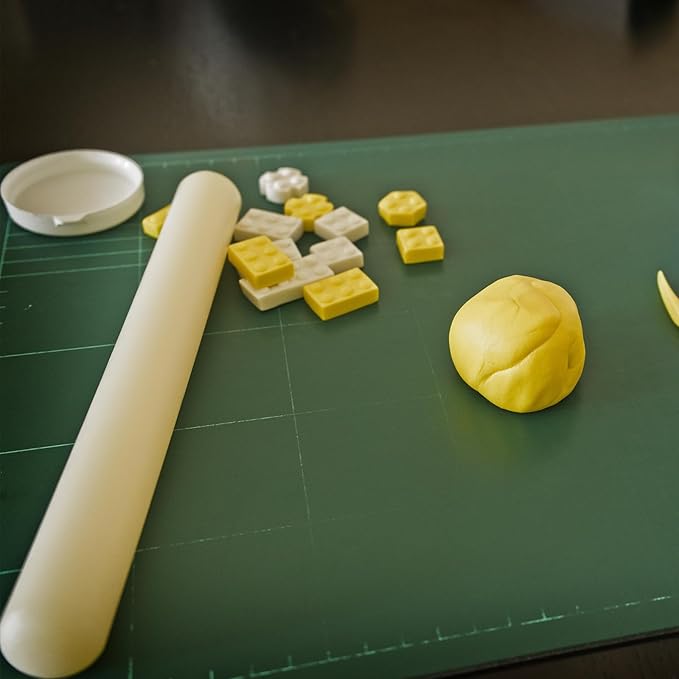 HARFINGTON 13 Inch x 0.98 Inch PP Plastic Non-Stick Fondant Rolling Pin - Image 6