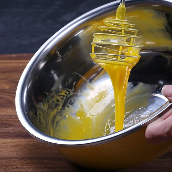 Whisk, Stainless Steel Spring Whisk, Balloon Whisk Egg Beater - Image 5