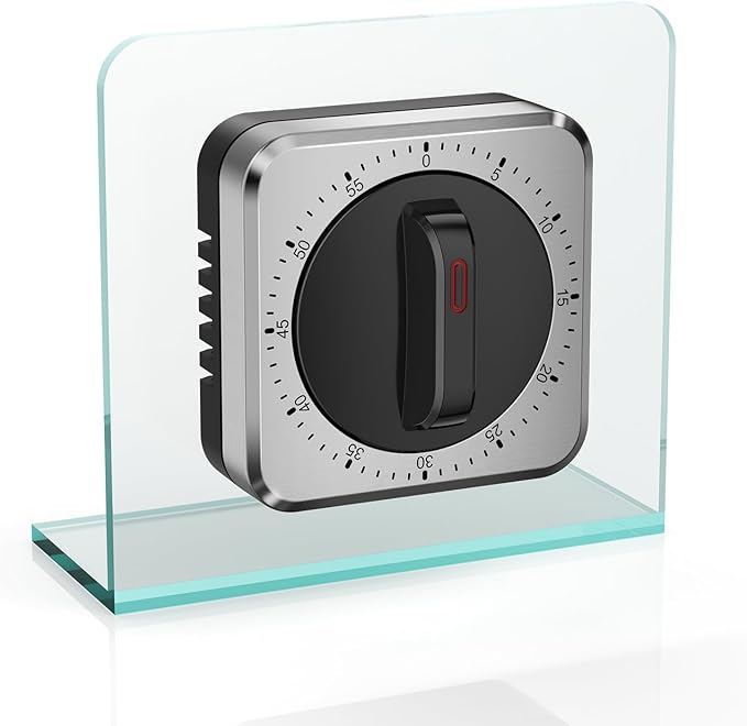 Mechanical Kitchen Timer with Magnet: Wind Up Cooking Timer Clock with Loud - Image 12