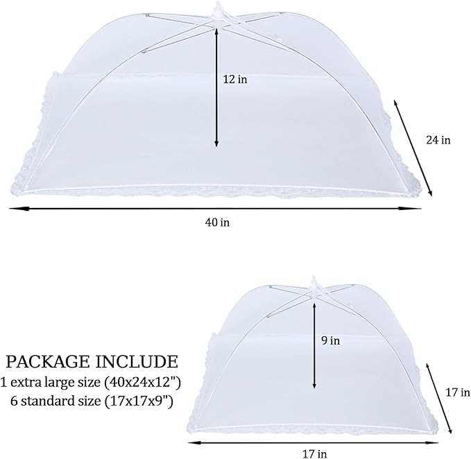 ZMCINER 8 Pack Food Tents Food Covers - Image 2