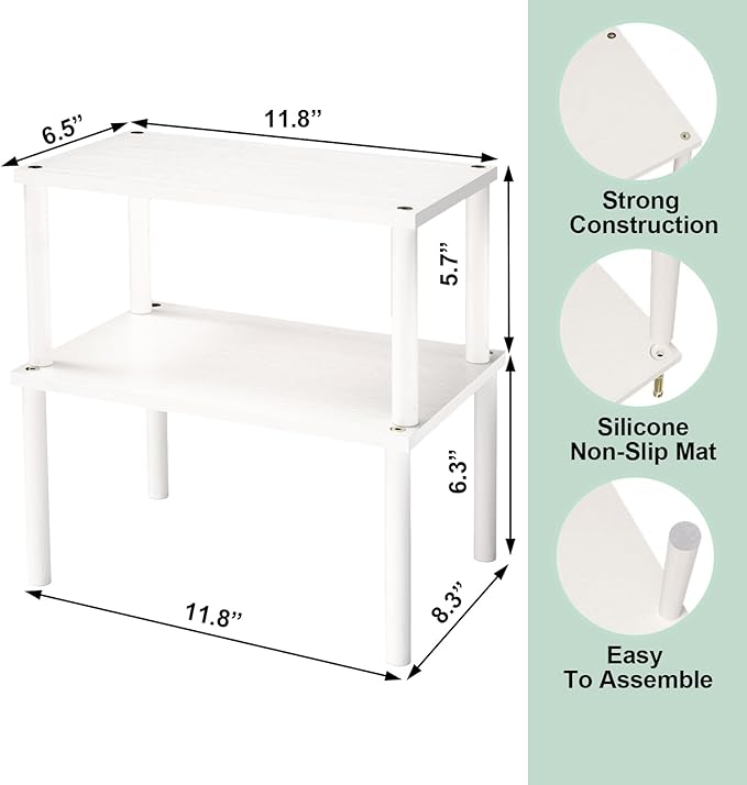 VERTORGAN Cabinet Organizer Shelf, Kitchen Counter Shelves, Bamboo Spice Rack - Image 6