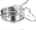 LOLYKITCH 10 Inch Tri-Ply Stainless Steel Sauté Pan by LolyKitch