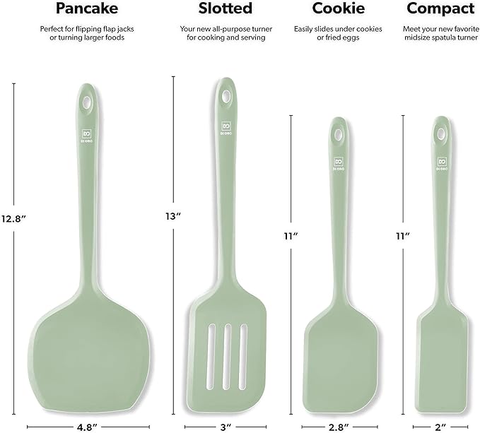 New DI ORO Silicone Turner Spatula Set - Image 5