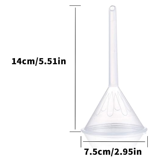 Plastic Funnel Set, 100mm x 2, 75mm x 2, 50mm x 2 - Image 2