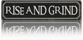 Coffee Decor Signs, Rise and Grind Sign, Retro Metal Tin Sign, Coffee Home Decor by Unknown