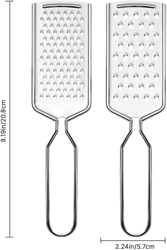 4 PCS Cheese Grater, Stainless Steel Cheese Shredder, Lemon Vegetable Slicer - Image 6
