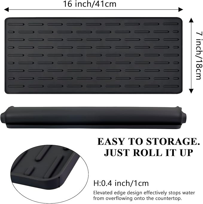 Silicone Coffee Mat, Eco-friendly, Hygienic Drying Pad, Leak-Proof and Non-Slip - Image 2