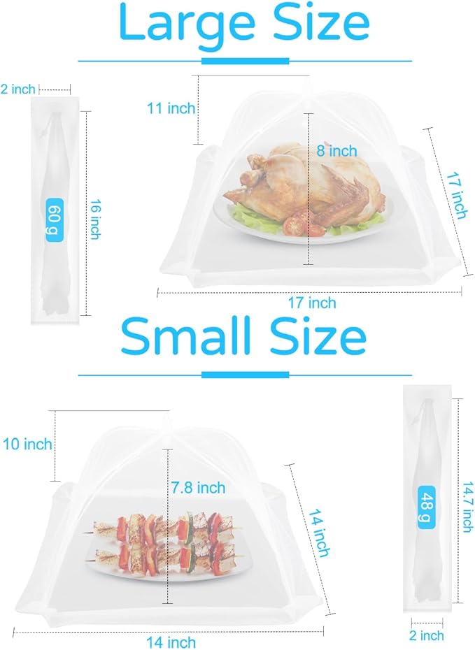 4-Pack Food Cover Mesh Food Tent - Image 7