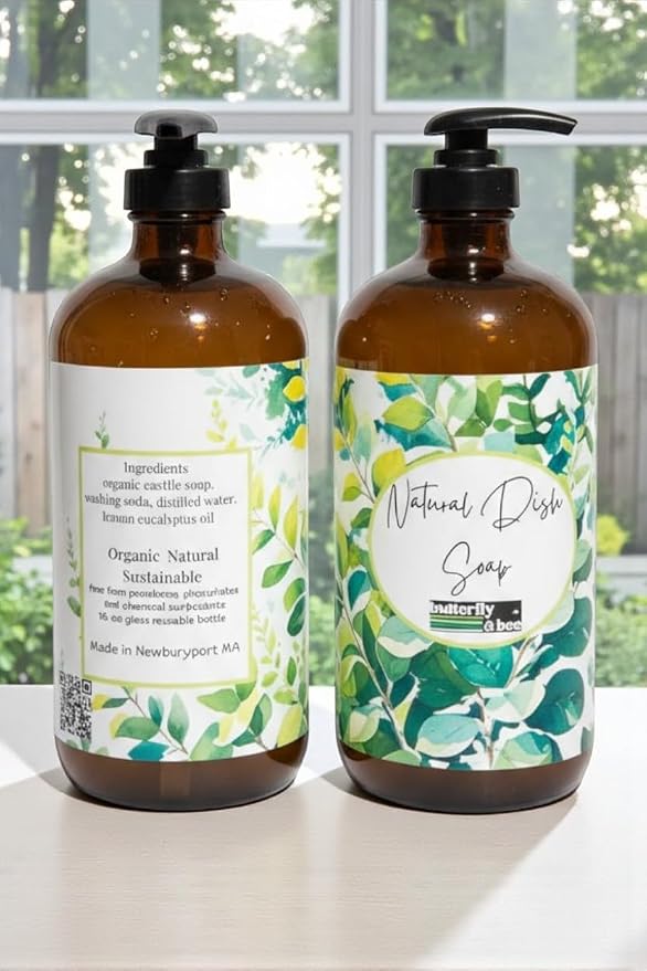 Organic Dish Soap: Natural, Eco-Friendly, Plastic-Free Dishwashing Liquid