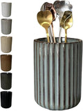 TOPYOKK Stoneware Coffee Bar Utensil Holder Tea & Coffee Spoon & Stirrer Holder by TOPYOKK