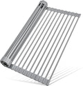MERRYBOX Roll Up Dish Drying Rack, Over The Sink Dish Rack Foldable, by MERRYBOX