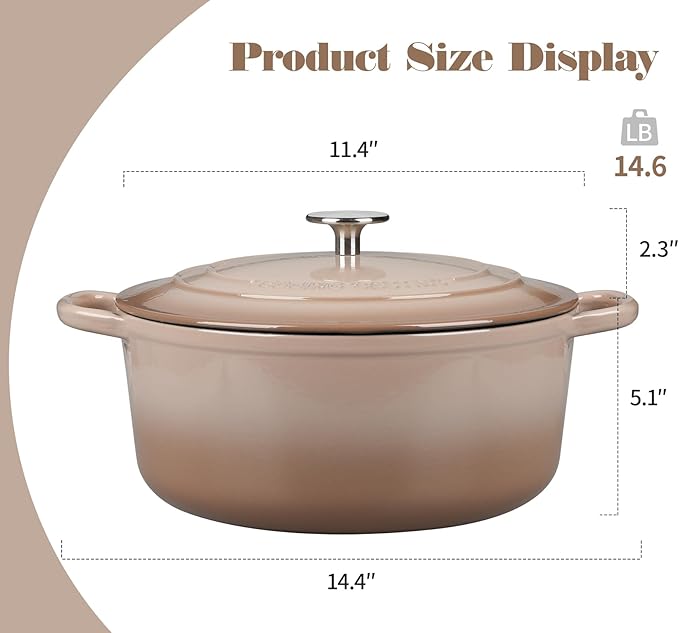 EDGING CASTING Enameled Dutch Ovens Cast Iron Dutch Oven Pot - Image 2