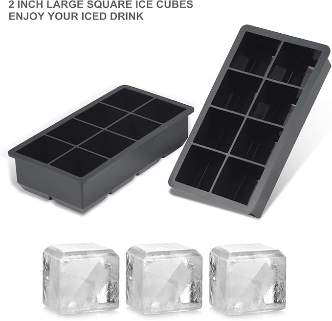 Bangp Large Ice Cube Trays 2 Pack, Big Ice Cube Molds - Image 7