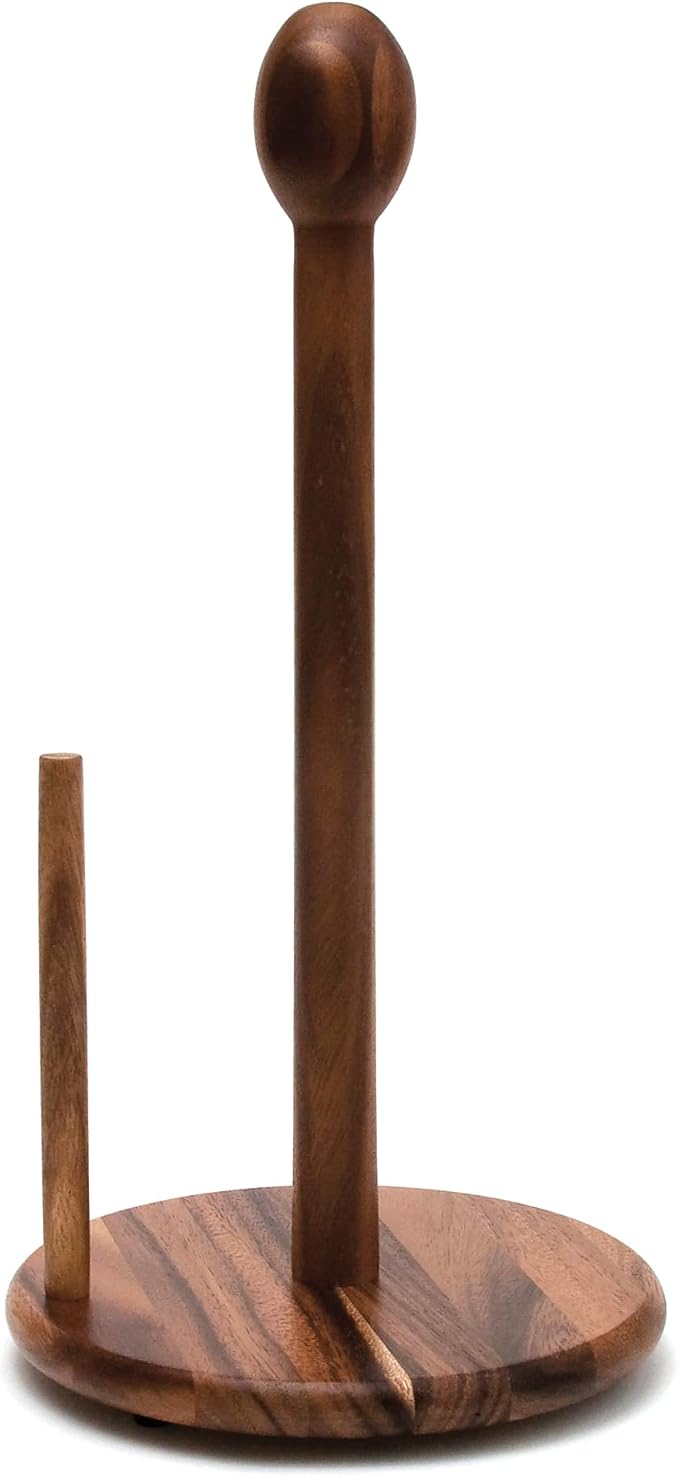 Lipper International 1138 Acacia Wood Standing Paper Towel Holder, 7-1/8" x by LipperInternational