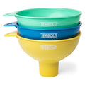 3pc Wide Mouth Canning Funnels for Filling Bottles and Mason Jars | Large Spout by Terbold