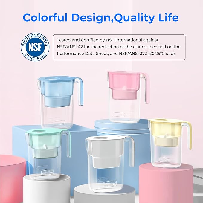 Waterdrop PT-05P Water Filter Pitcher, 7-Cup Capacity, NSF Certified, 5X Longer - Image 8