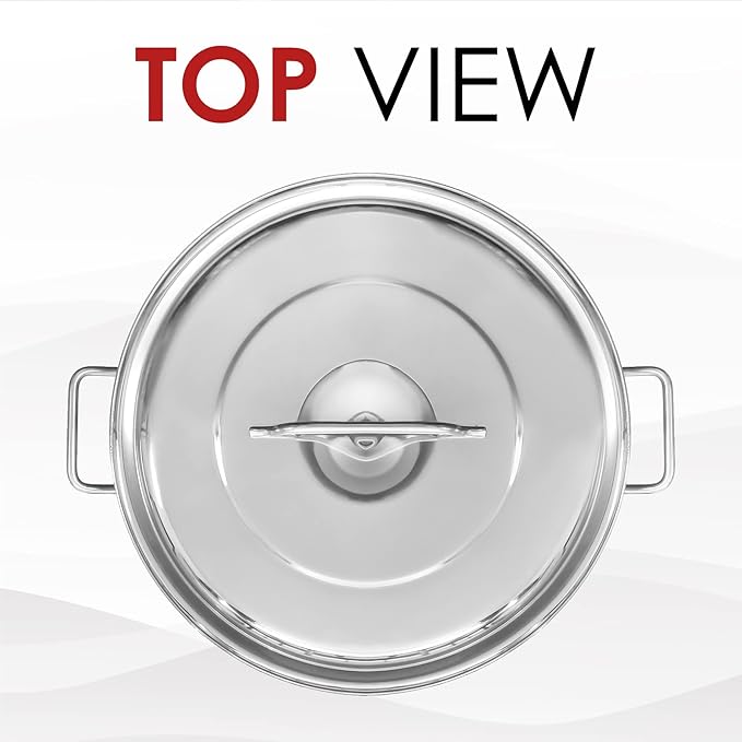 Concord 180 Quart Stainless Steel Stock Pot Cookware - Image 3