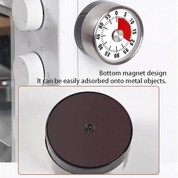 Digital Kitchen Timer for Cooking, Loud Alarm, Magnetic Back - Image 5