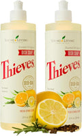 Young Living Thieves Dish Soap | 12 oz | Plant Based Dishwashing Liquid | Formulated with Lemon, Premium Essential Oils, and Water | Gentle on Hands | Ideal for Cleaning Dishes | 2 Pack