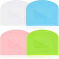 4 Pieces Food Scraper, Flexible Dough Scraper, Dough Scraper by Unknown