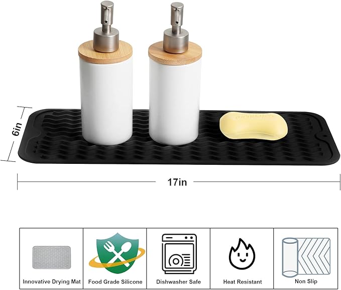 ZLR 2 Pcs Silicone Sponge Holder & Sink Caddy Tray - Image 2