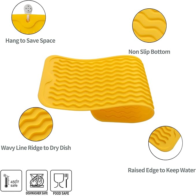 MicoYang Silicone Dish Drying Mat - Image 3