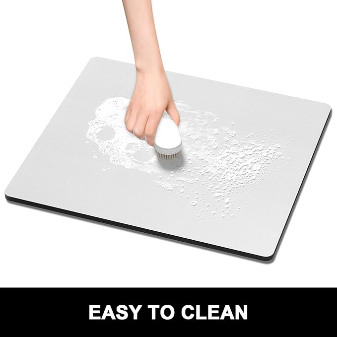 Rnivvi Dish Drying Mat for Kitchen Counter, 16 x 18" Cute Absorbent Heat - Image 6
