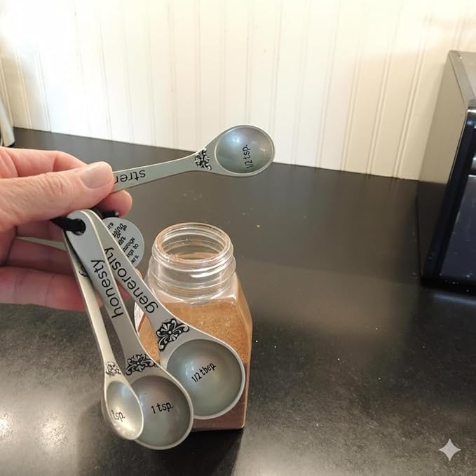 Amazing Woman Measuring Spoon Set, Decorative Gifts and Kitchen Accessories - Image 2
