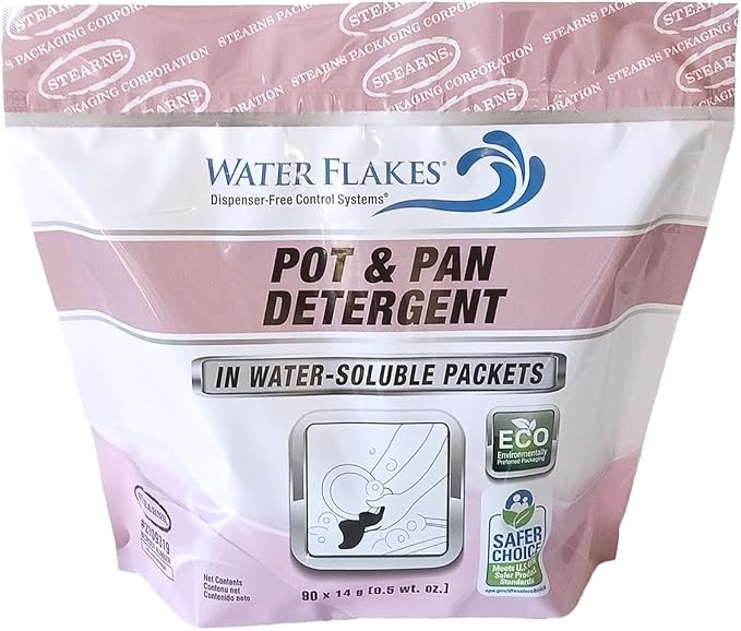 Stearns Pot ’N’ Pan Detergent in Premeasured Packets (1 resealable bag per case - 90 x 0.5 oz. packets)