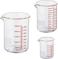 Ackers Mini Glass Measuring Beaker Set, Borosilicate, 2oz 4oz 8oz Measuring Cups by AckersBORO33