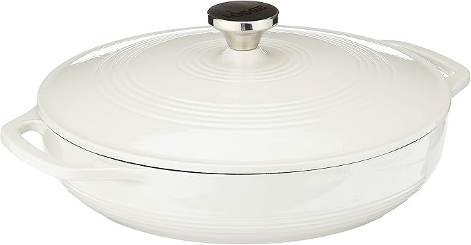 Lodge 3.6 Quart Enameled Cast Iron Round Casserole by Lodge