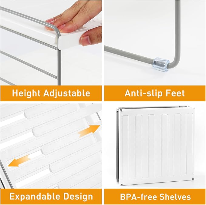 2 Pack Pantry Organization and Storage, Expandable Foil and Plastic Wrap - Image 5