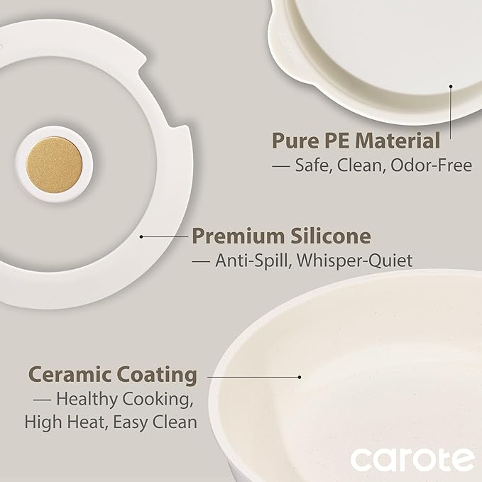CAROTE 6pcs Pots and Pans Set Non Stick, Cookware Sets, Kitchen Set, - Image 4